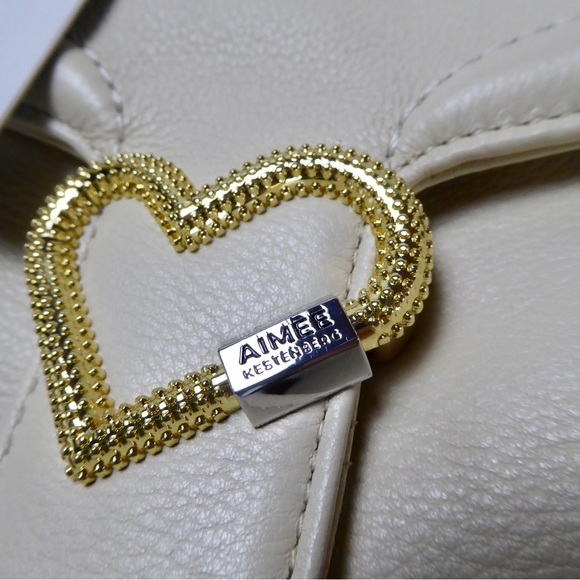 Aimee Kestenberg Lovers Lane Leather Expandable Backpack NWT Top Handle w Heart - Picture 4 of 15